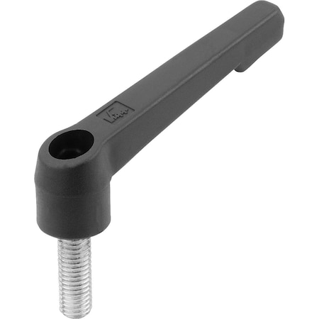 Kipp Adjustable Handle Non-Adjustable Size:1 M05X20 Plastic, Comp:Steel K0175.105X20